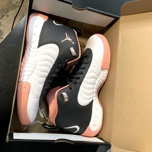 White and pink Jordan jumpman pro 7Y